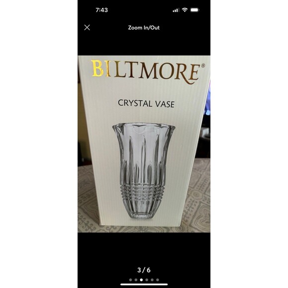 Biltmore® Crystal Tall Vase | Belk New In Box Biltmore Tall Crystal Vase 5.71\